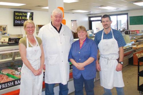 Colleen, Jim, Cheryl and Steve from Gilmour's Meats